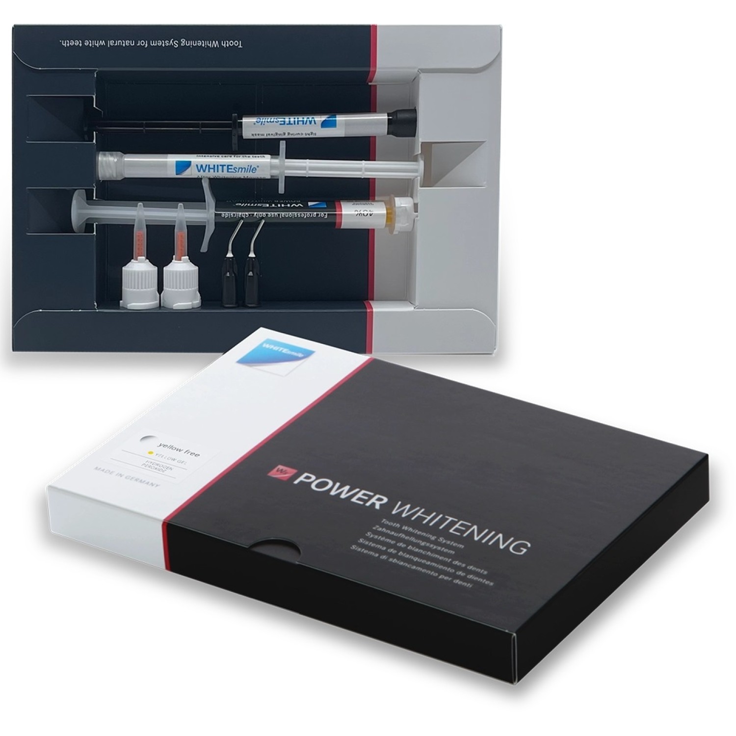 White smile Power Whitening сет 40% НР/ 32% смесен НР/ - комплект за професионално химично избелване