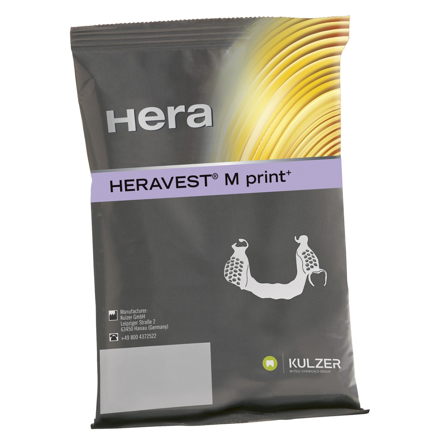 Heravest M Print - опаковъчна маса за моделно леене и 3D принтеране пакетче 400 г