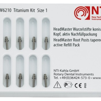 NTI-Kahla коренови щифтове от титан-актив 10 броя рефил No 1 -конус