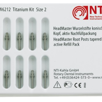 NTI-Kahla коренови щифтове от титан-актив 10 броя рефил No 2 конус
