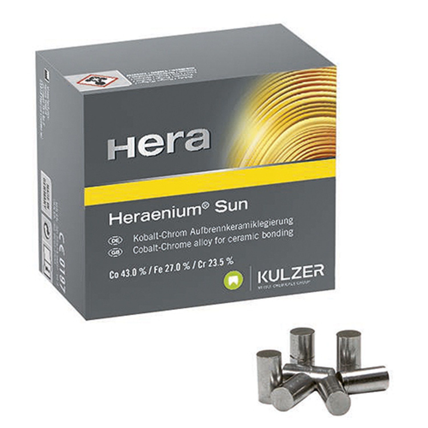 Heraenium Sun - неблагородна сплав за нискотопими керамики