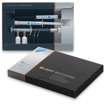 3 x White smile Light Whitening сет 32% - комплект за професионално избелване с лампа + Flash Whitening pen - молив за поддържане и избелване