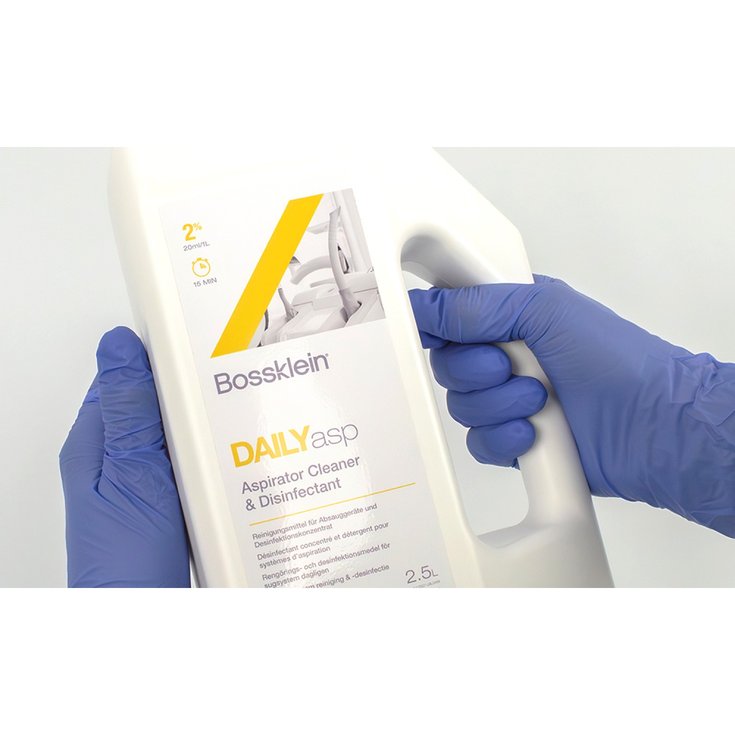 Bossklein Daily Aspirator Cleaner Disinfectant - грижа  и дезинфекция на аспирационни системи 2.5 л концентрат