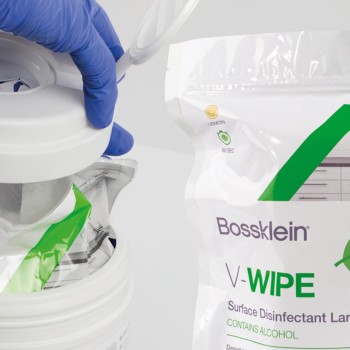 Bossklein V-Wipes - кърпички с алкохол за повърхности - 6 броя рефили от 200 бр.+ 1 кутия 