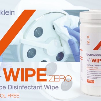Bossklein V-Wipes  - кърпички за повърхности без алкохол  6 броя  рефил  х 200 бр размер 200х200 мм + 1 кутия