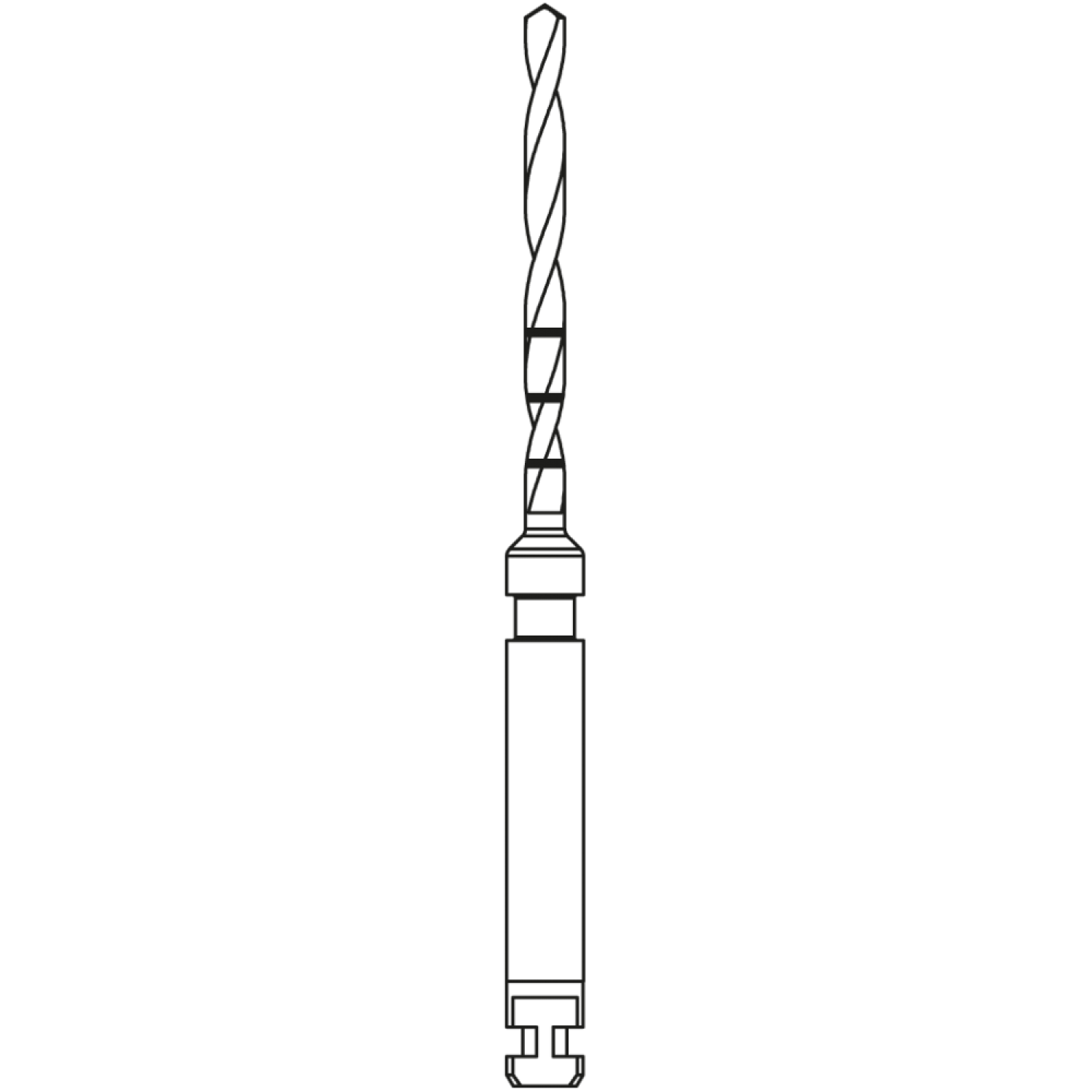 NTI-Kahla W6321 размер 1long - дрил за коренови титанови щифтове