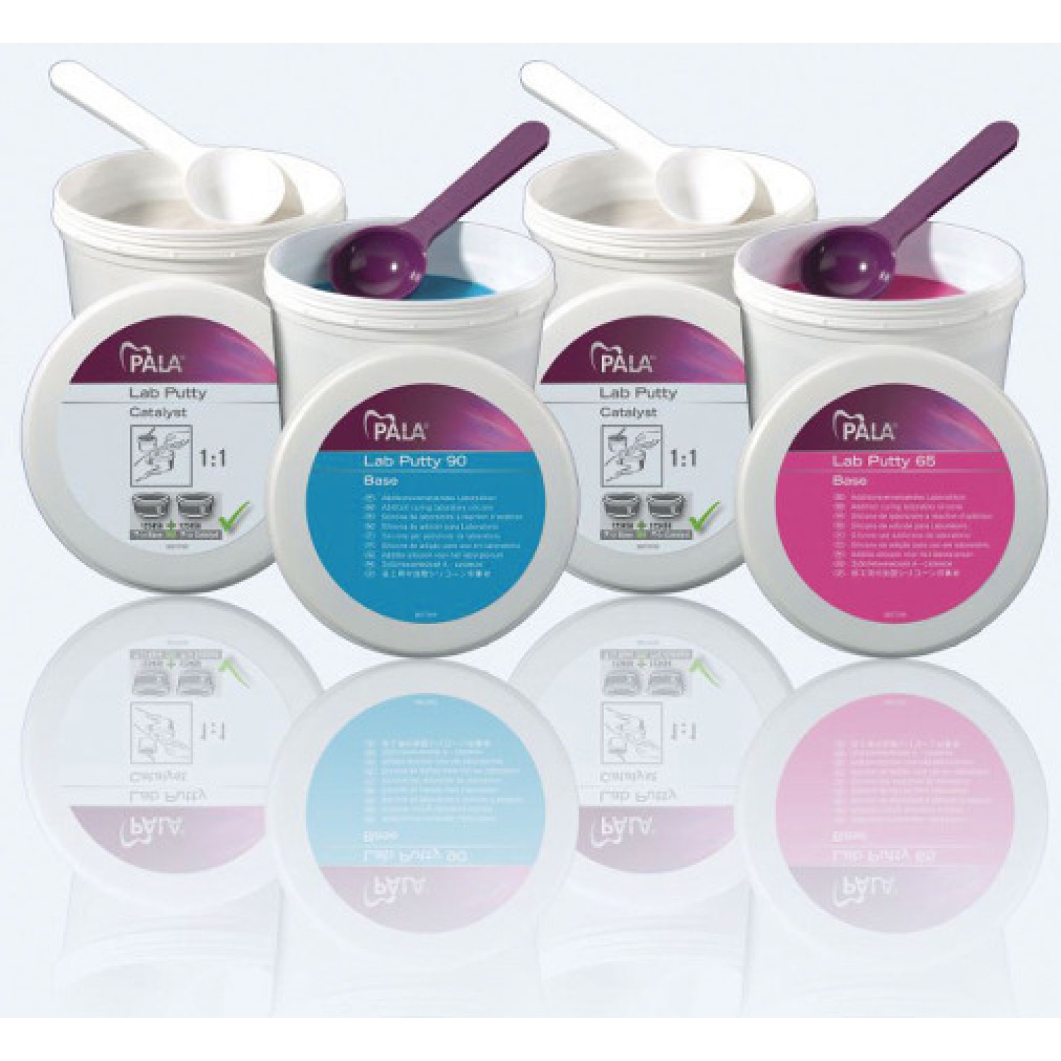 Pala Lab Putty - прецизен А-силикон  1.3kg+1.3kg 65 Shore